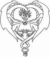 Coloring Dragon Pages Dragons Printable Celtic Adult Wyvern Two Fantasy Heart Book Tattoo Baby Urbanthreads Designs Sheets Patterns Awesome Drawing sketch template