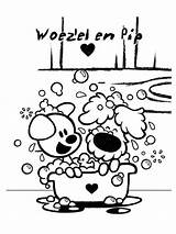 Pip Bath Woozle Tub Colouring Woezel Pages Coloringpage Ca Coloring Colour Check Category sketch template