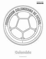 Coloring Colombia Football sketch template