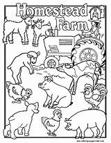 Farm Coloring Pages Animal Animals Kids Printable People Color Family Jobs Sheets Web Charlotte Print Book Colouring Fair Country Sheet sketch template