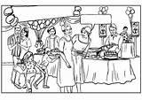 Party Birthday Coloring Pages Large sketch template