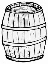 Barril Illustration Holzfass Barrels Beer Altes Perysty Alten Ton Antiguo Grafiken sketch template