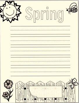spring writing paper early education pinterest