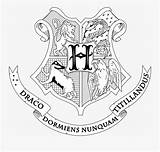 Hogwarts Potter Crest Clipartkey Dormi Slytherin 683kb sketch template