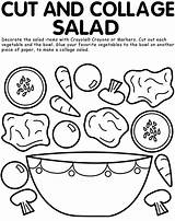 Coloring Girl Salad Scout Brownie Activities Crafts Pages Preschool Nutrition Cut Sheet Vegetable Book Food Printable Worksheets Scouts Printables Books sketch template