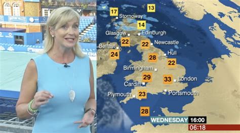 Bbc Weather Carol Kirkwood Sends Fans Into Frenzy With