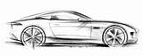 Car Sketch Drawings Jaguar Pencil Drawing Cars Sketches Type Concept Coupe Wallpaper Draw Easy X16 Supercar Muscle Side Luxury Supercars sketch template