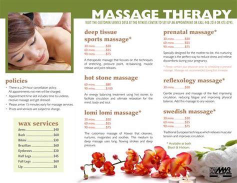 massage therapy brochures massage brochure  behance massage