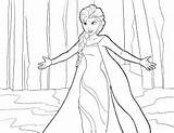 Coloring Elsa Frozen Hug Giving Snow Queen Pages sketch template