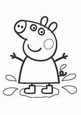 Coloring Pig Peppa Print Pages sketch template