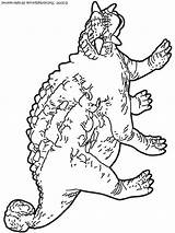 Ankylosaurus Coloring sketch template