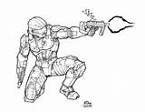 Cortana Spartan Covenant Masterchief sketch template