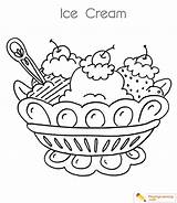 Ice Cream Coloring Pages Kids Sheet sketch template