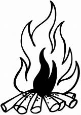 Fire Drawing Camp Decals Getdrawings sketch template