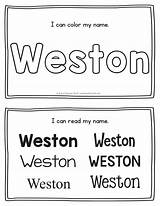 Weston Handwriting sketch template