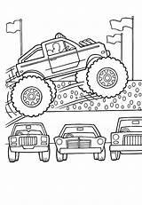 Coloring Mud Truck Pages Monster Getcolorings Digger Grave sketch template