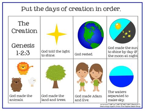 creation bible story  preschoolers activity pack mary martha mama