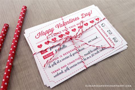 valentines day coupon  printable