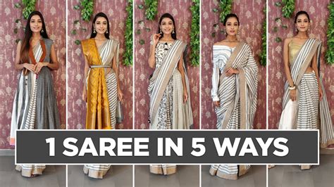 wear  saree    styles   ways  wearing