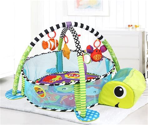 turtle shaped infantino blanket grow   activity gym