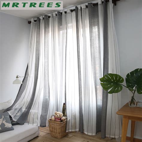 mrtrees sheer curtains window curtains  living room bedroom kitchen modern tulle curtains