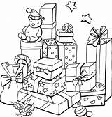 Coloring Pages Christmas Presents Color Kids Present Print Recognition Develop Creativity Ages Skills Focus Motor Way Fun sketch template