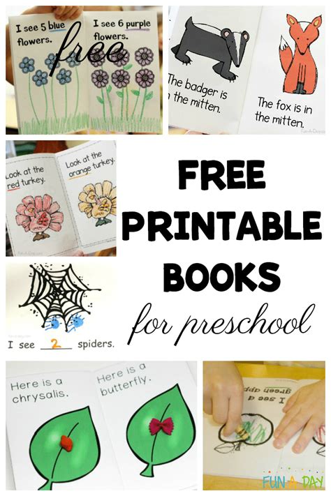 printable prek books