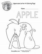Coloring Pages Letter Eazy Alphabet Cute Doozy Moo Uppercase Printable Color Printables Getcolorings sketch template