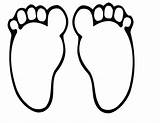 Footprint Template Clipart Foot Outline Big Clipartmag sketch template