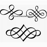 Decorative Flourish Flourishes Scroll Svg Silhouette Clipart Calligraphy Patterns Designs Cliparts Vector Stencil Simple Scrolls Celtic Clip Borders Projects Wedding sketch template