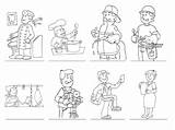 Profesiones Oficios Trabajador Preescolar Actividades sketch template