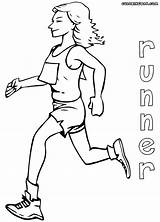 Runner Coloring Pages Colorings sketch template