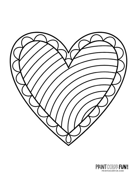 printable heart coloring pages  huge collection  hearts