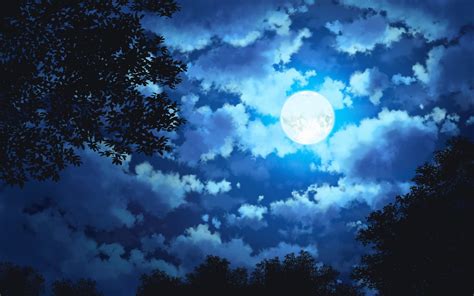 night sky  cloud anime wallpapers wallpaper cave