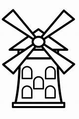 Molino Viento Windmill Windmills Pintar sketch template