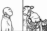 Coloring Aang Avatar Wecoloringpage sketch template