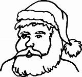 Santa Coloring Face Christmas Claus Pages Colouring Father Cliparts Jarvis Template Clipart Landry Drawings Kids Book Library Popular Clip sketch template