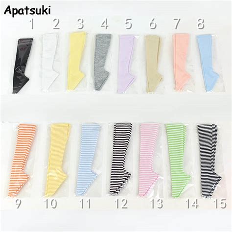 High Elastic Colorful Socks For 16 Doll Stockings Outfits Zebra Sock 1