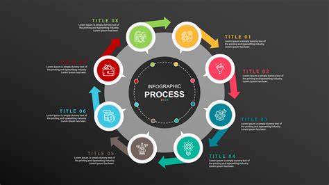 step process powerpoint template    shows  segments