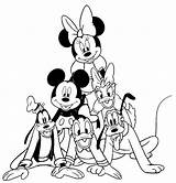 Coloring Colorare Topolino Minnie Mimi Donald Disegni Coloringhome Disneyclips Atuttodonna sketch template