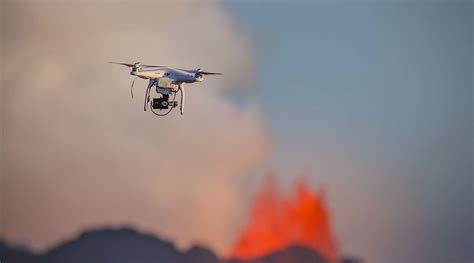 drone captures dangerously close video  volcanic eruptions