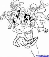 Justice Coloring Pages Young League Flash Superboy Kid Printable Lego Colouring Robin Unlimited Miss Artemis Print Martian Olds Year Kids sketch template