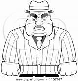 Cartoon Male Clipart Mobster Tough Thoman Cory Outlined Coloring Vector Mafia Illustration Royalty Suit Boy Little 2021 sketch template