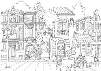 adult coloring book pages house colouring pages adult