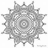 Coloring Pages Mandala Intricate Printable Flower Sheets Color Print Getcolorings sketch template