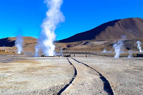 geysers del tatio atacama chile sky landscape environment smoke physical structure