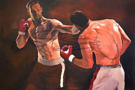 boxing painting  sold   london  somewher flickr