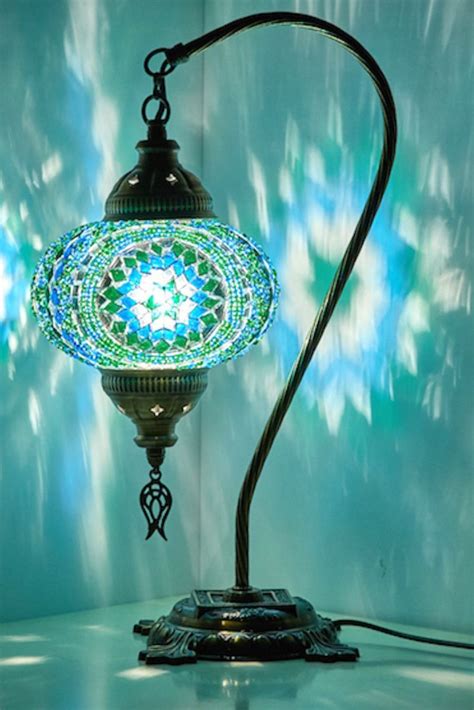 handmade boho swan neck table lamps in 2019 turkish