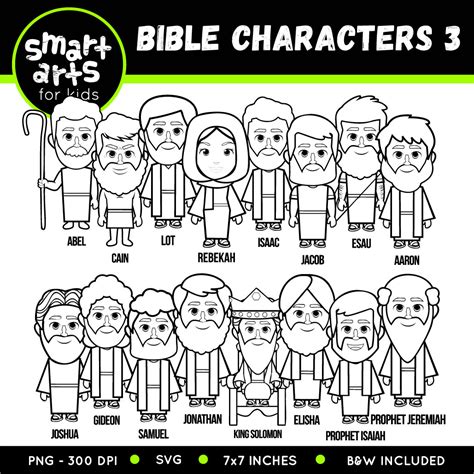 bible characters clip art  educational clip arts  bible stories