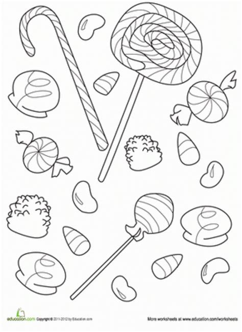 candy coloring pages printable customize  print